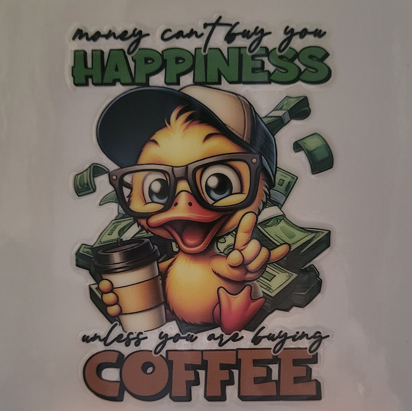 Money can't buy you happiness decal small