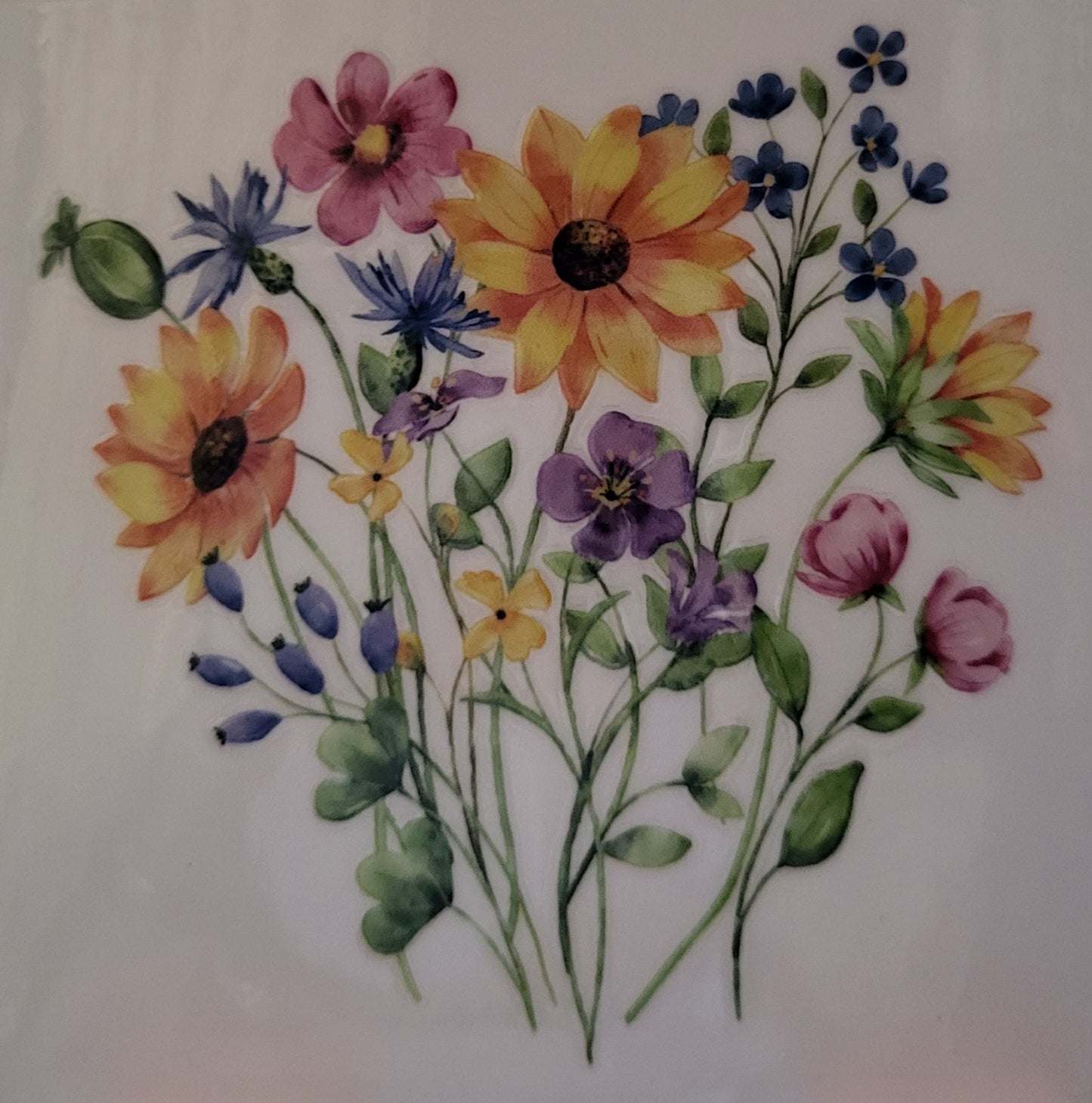 Flowers decal small #20