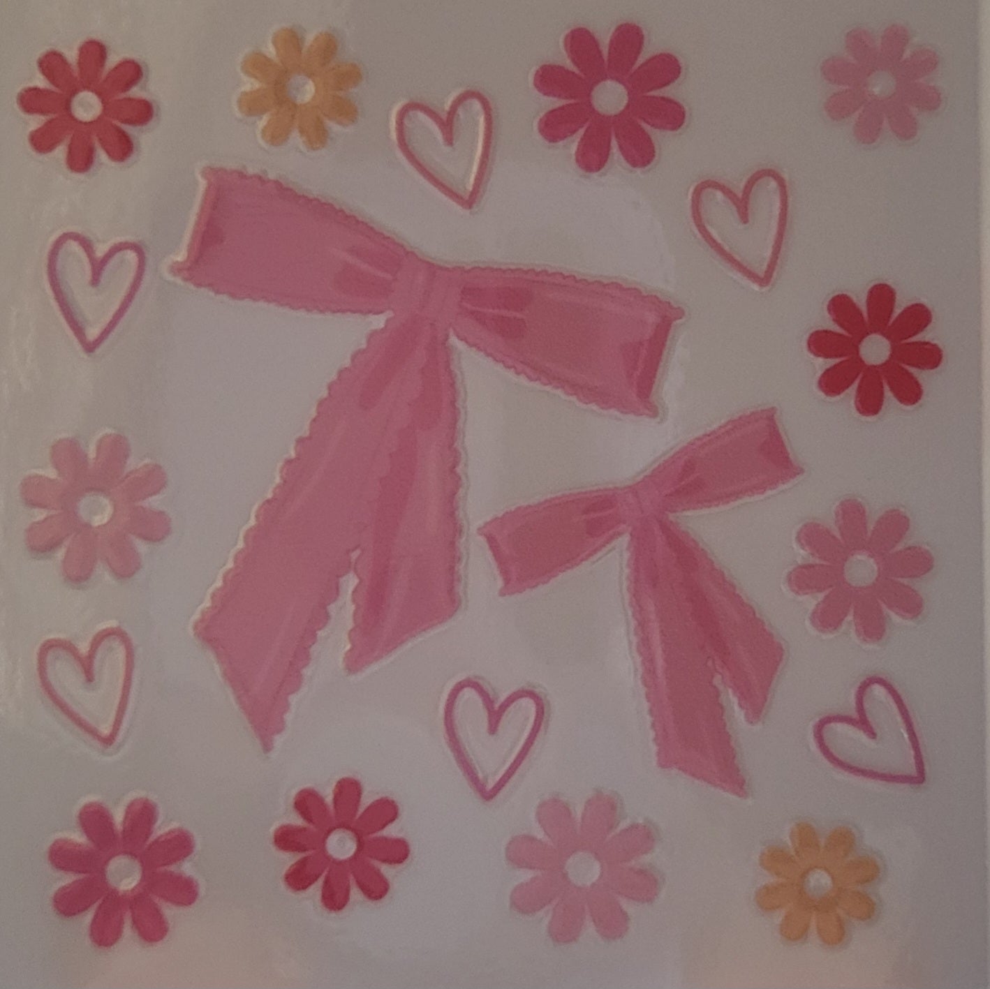 Cute girly bow decal small #7