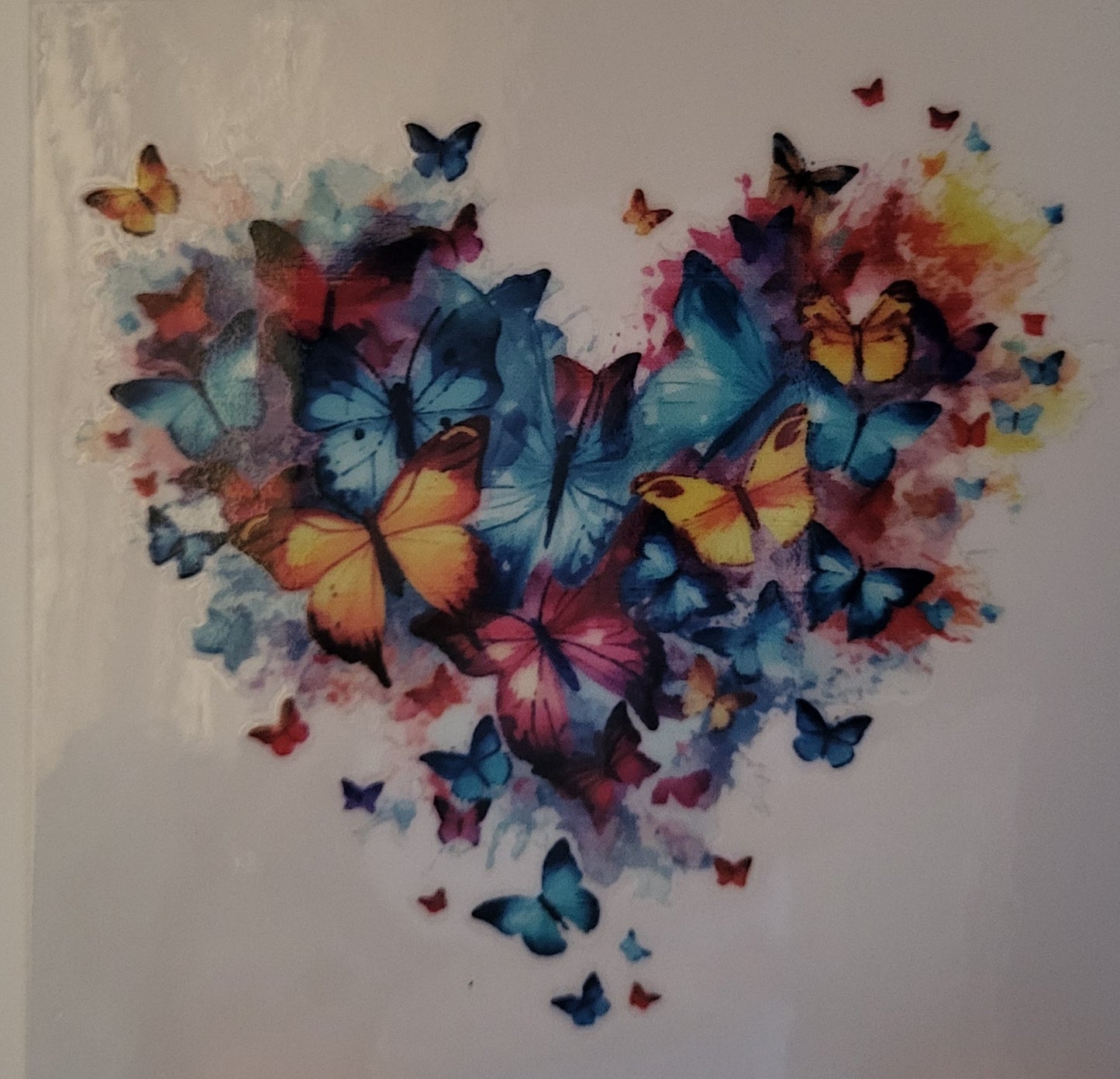 Watercolor Butterfly decal small #3