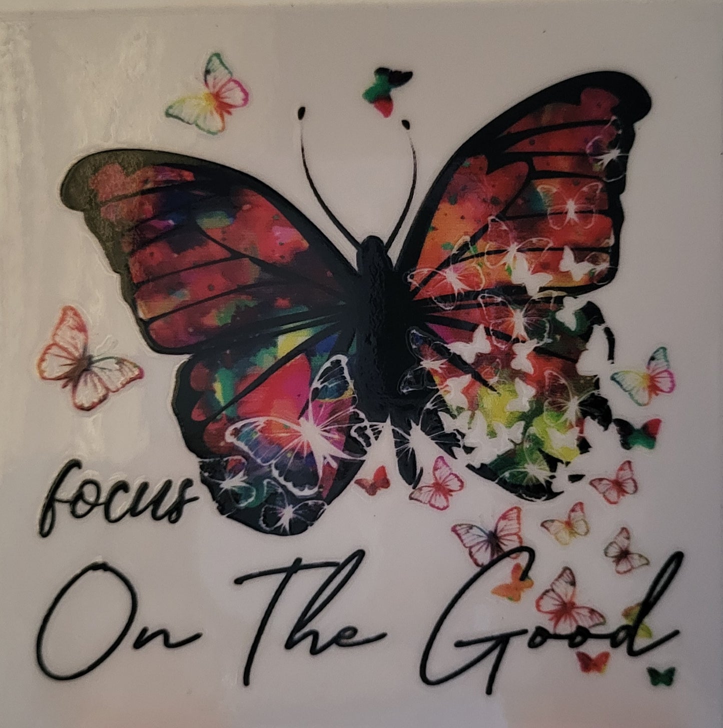 Watercolor Butterfly decal small #5