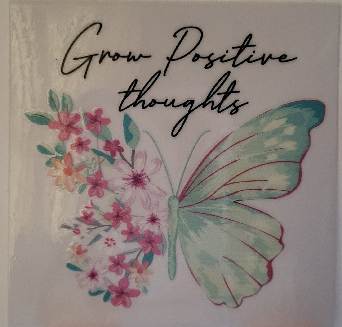 Watercolor Butterfly decal small #6