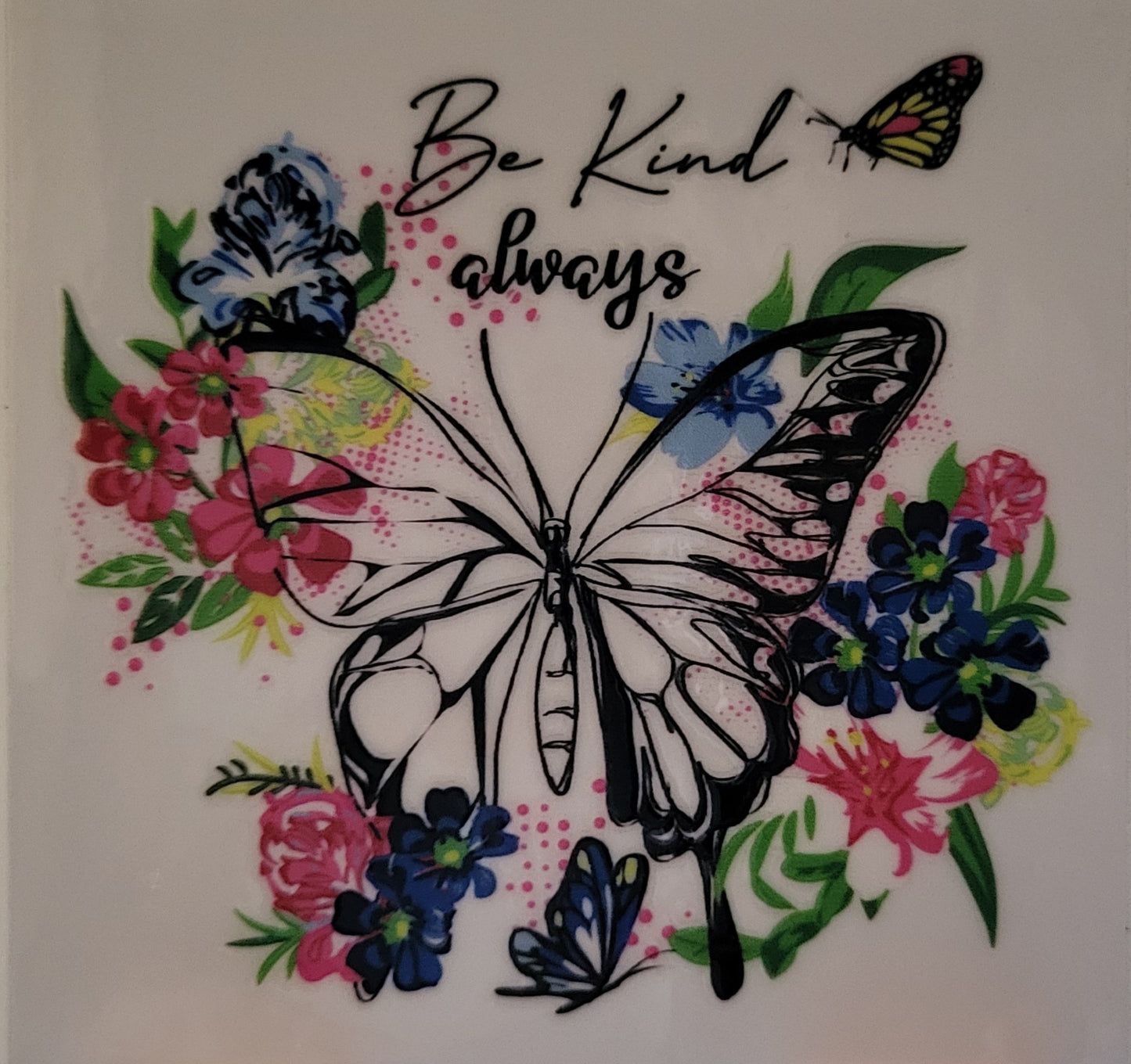 Watercolor Butterfly decal small #11