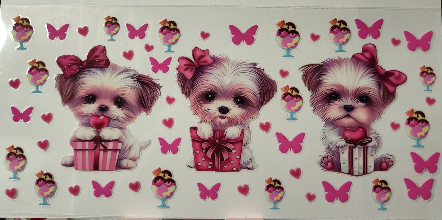 Puppies decal large