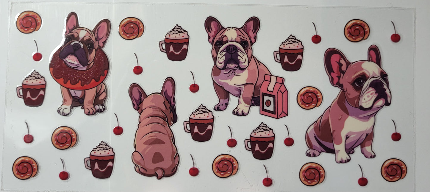 Frenchie dog decal large