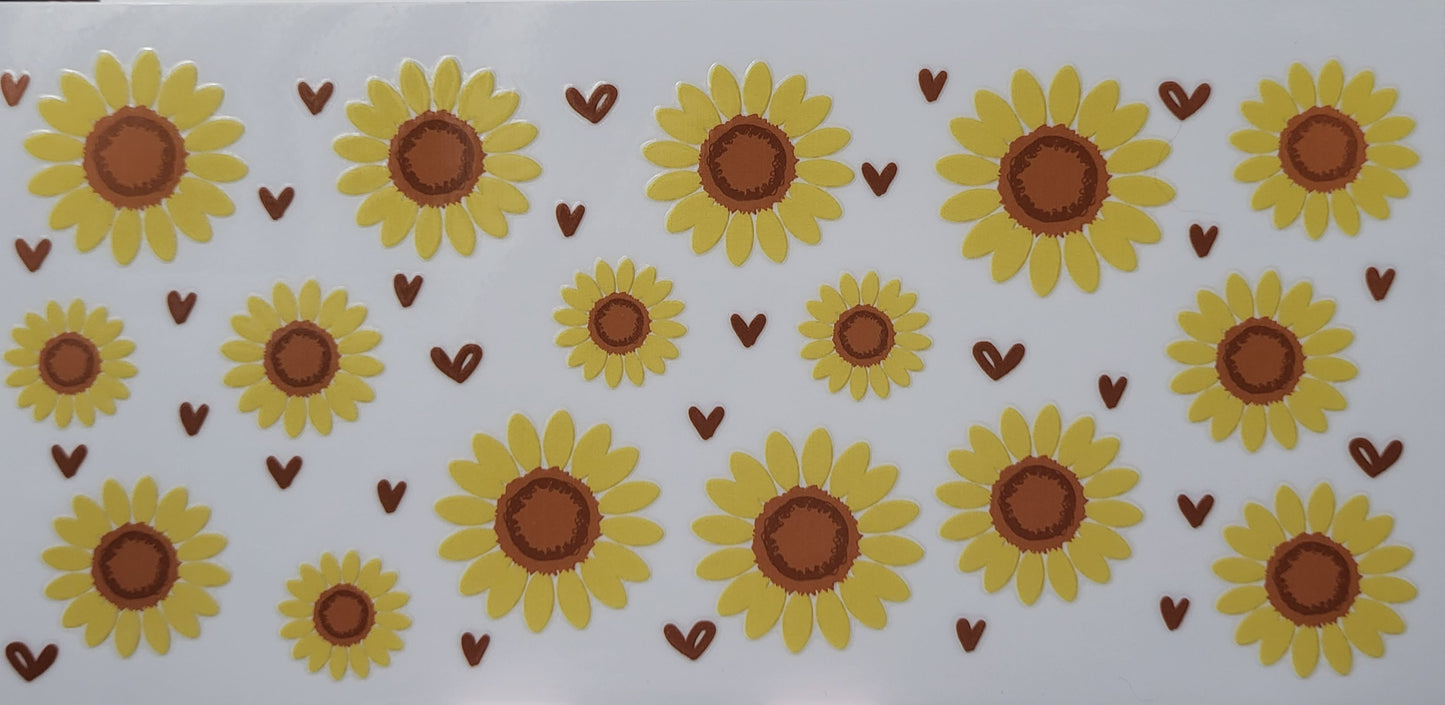 Sunflowers decal large