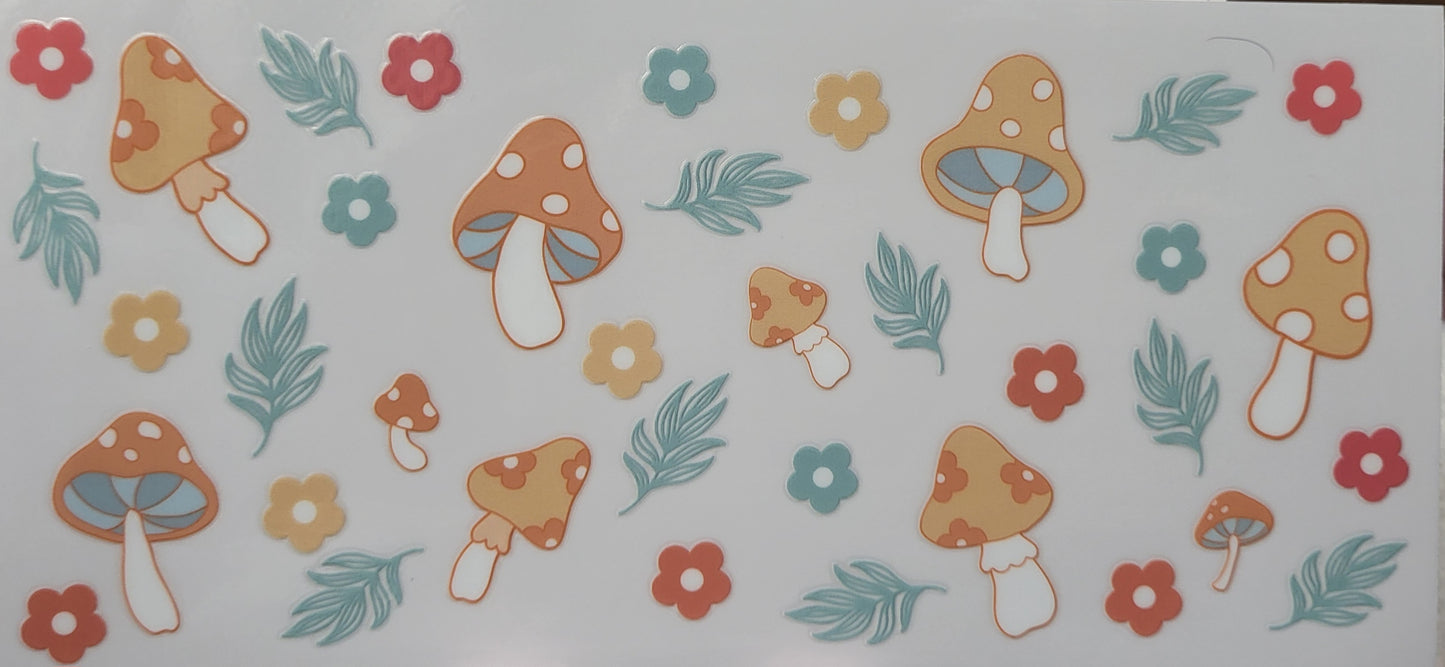 Mushrooms decal large
