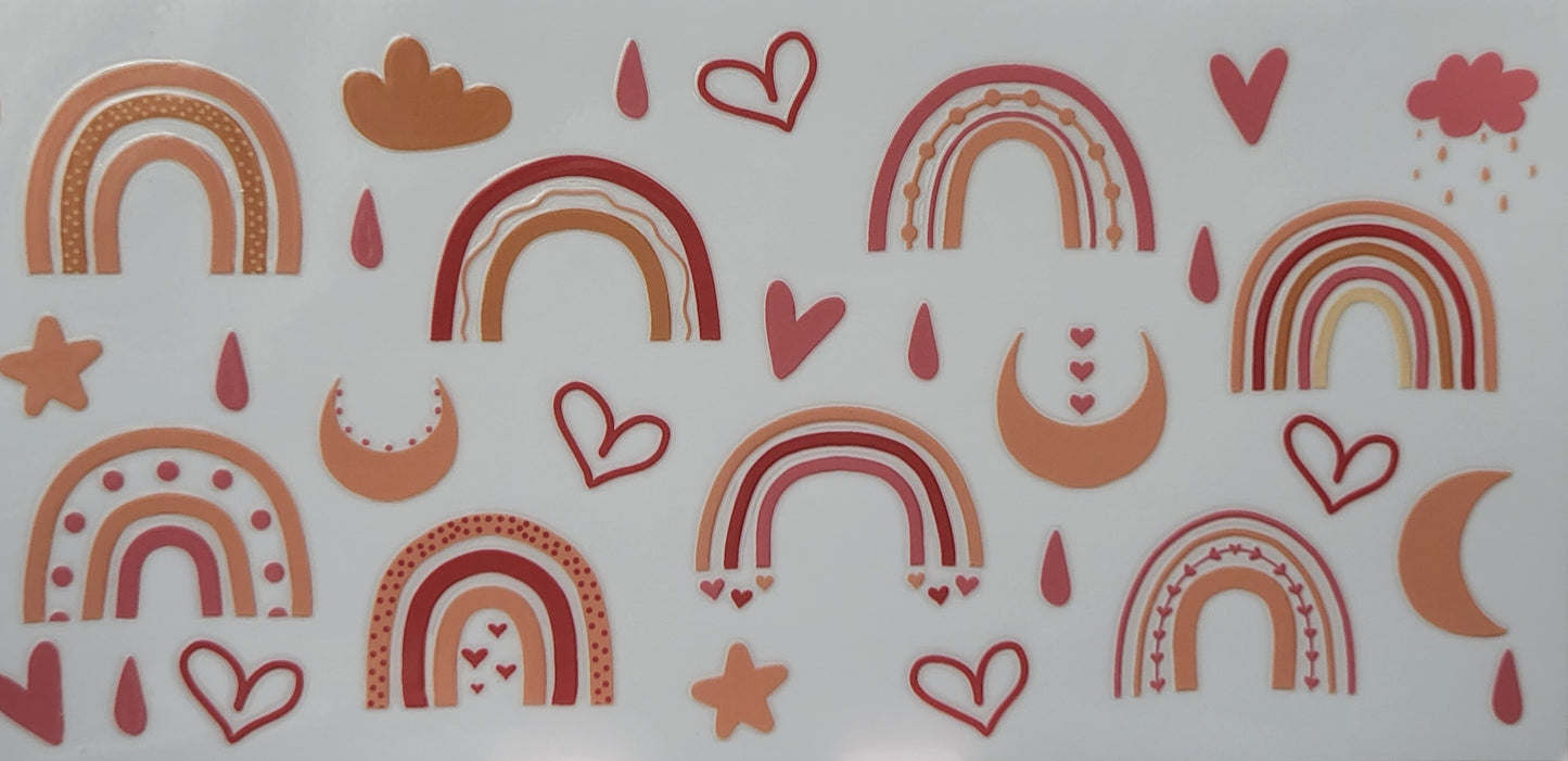 Chocolate rainbows decal large