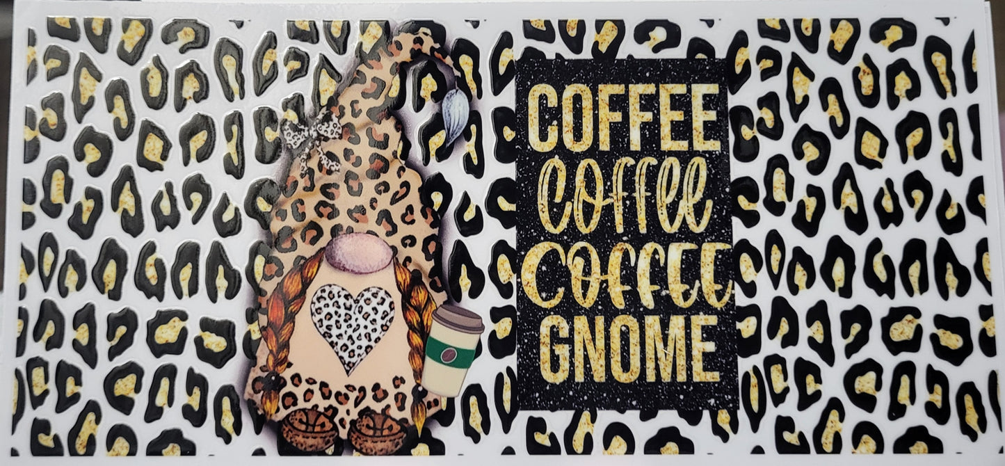 Coffee gnome decal large