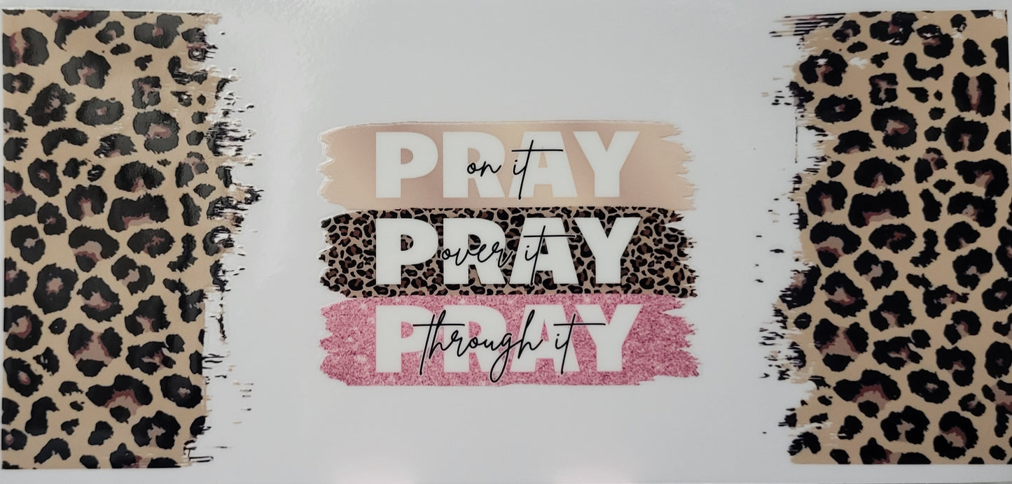 Pray pray pray decal large