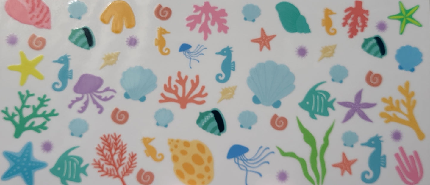 Seashells decal large
