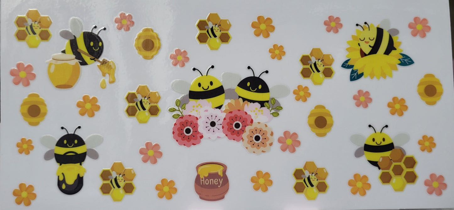 Bees decal large #3