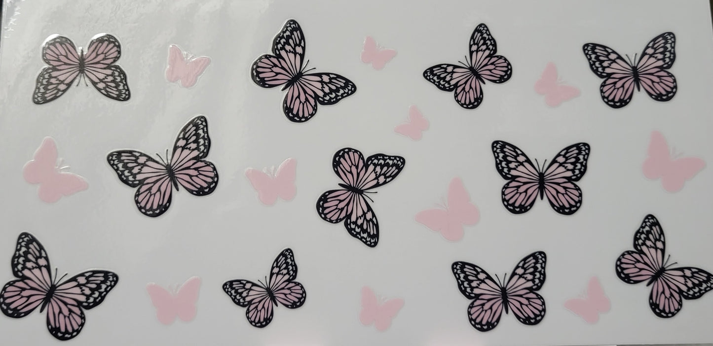 Butterflies decal large