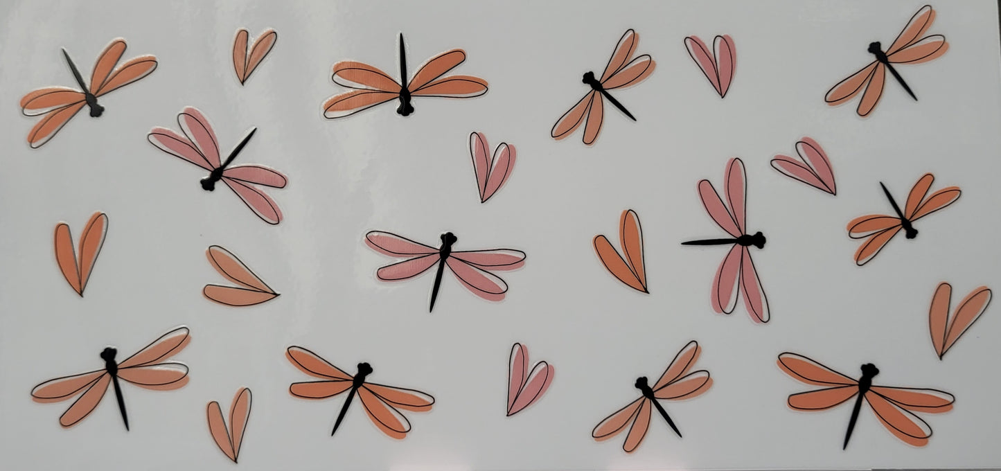 Dragonflies decal large