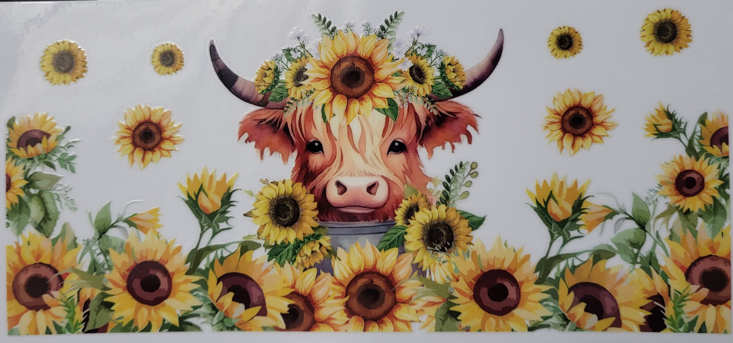 Highland Cow decal large #1