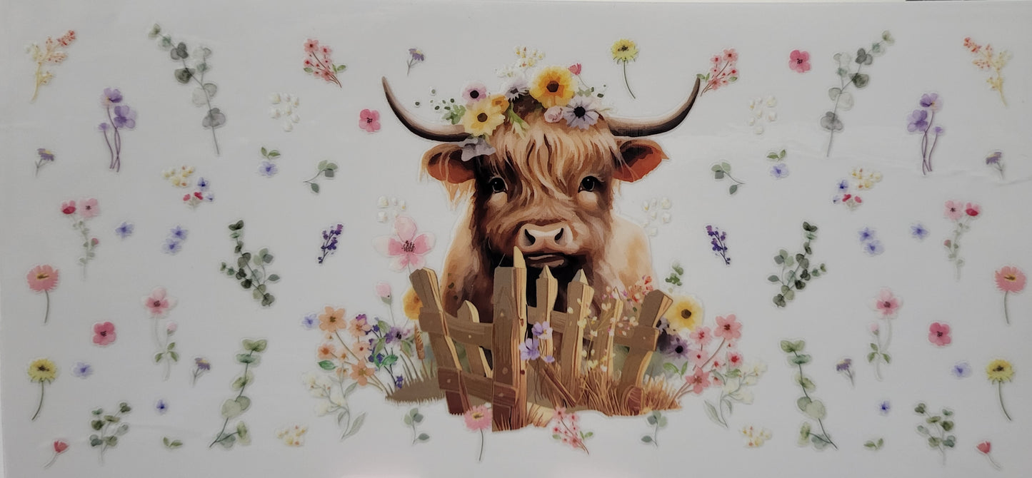 Highland Cow decal large #2