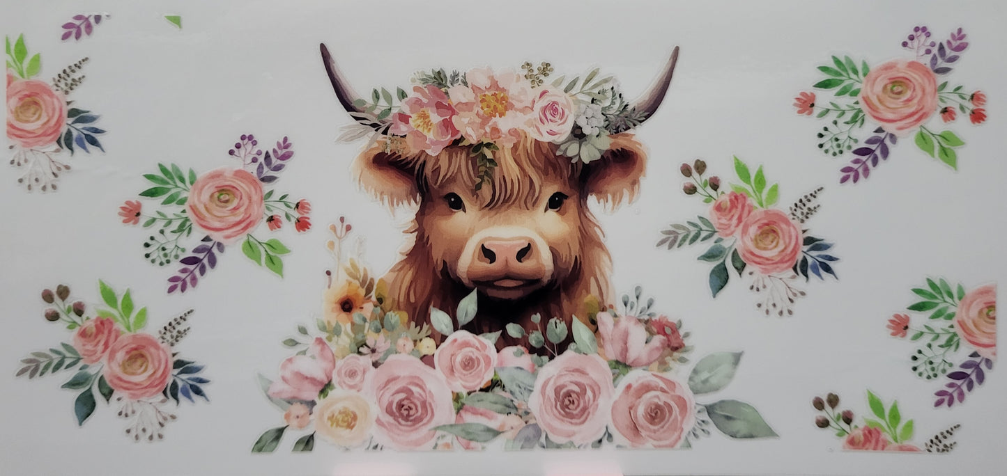 Highland Cow decal large #3