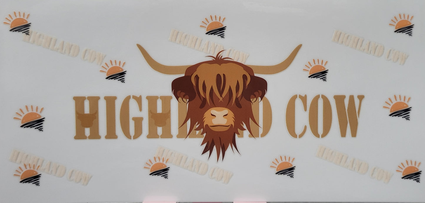 Highland Cow decal large #4