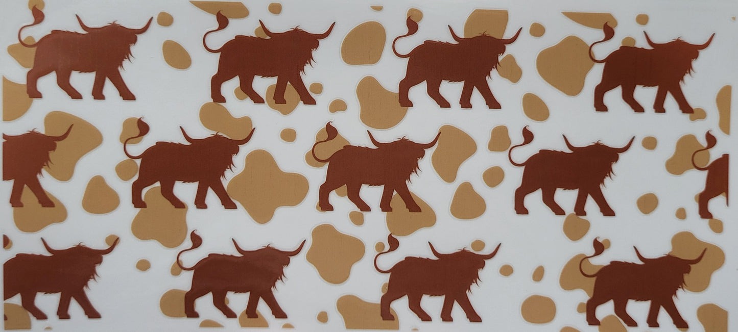 Highland Cow decal large #7