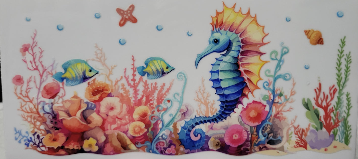 Seahorse decal large