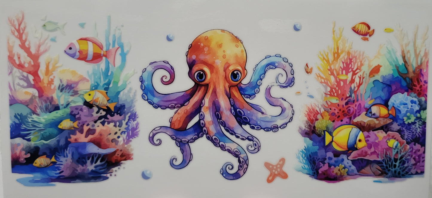 Octopus decal large
