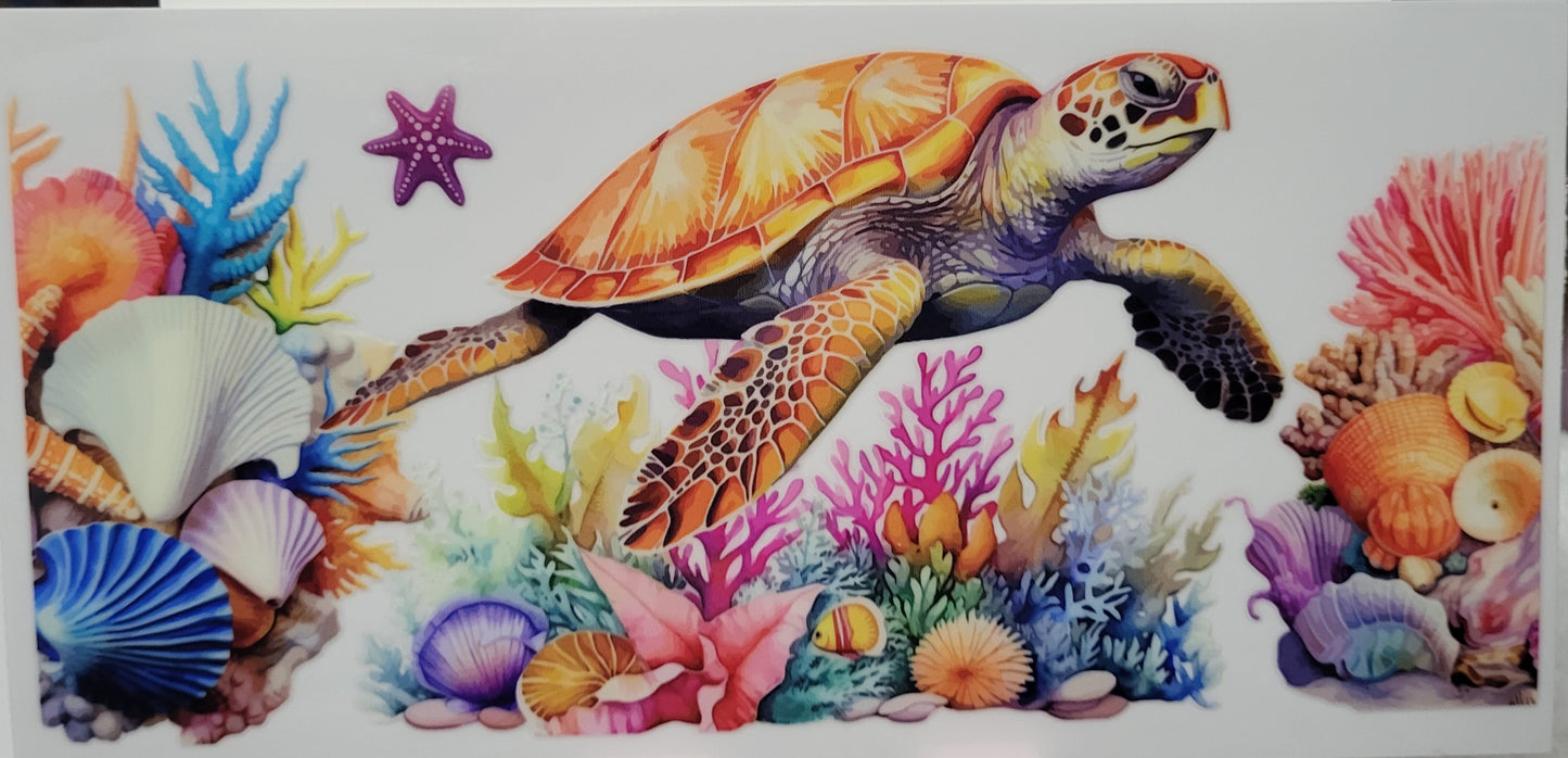 Turtle decal large