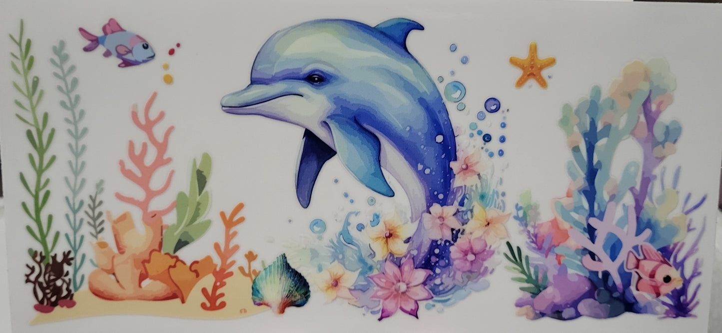 Dolphin decal large