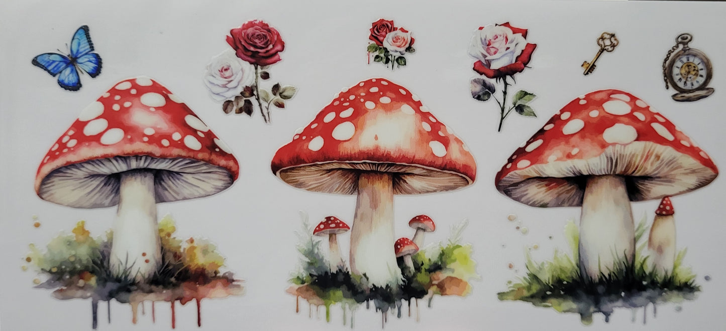 Mushrooms decal large #5