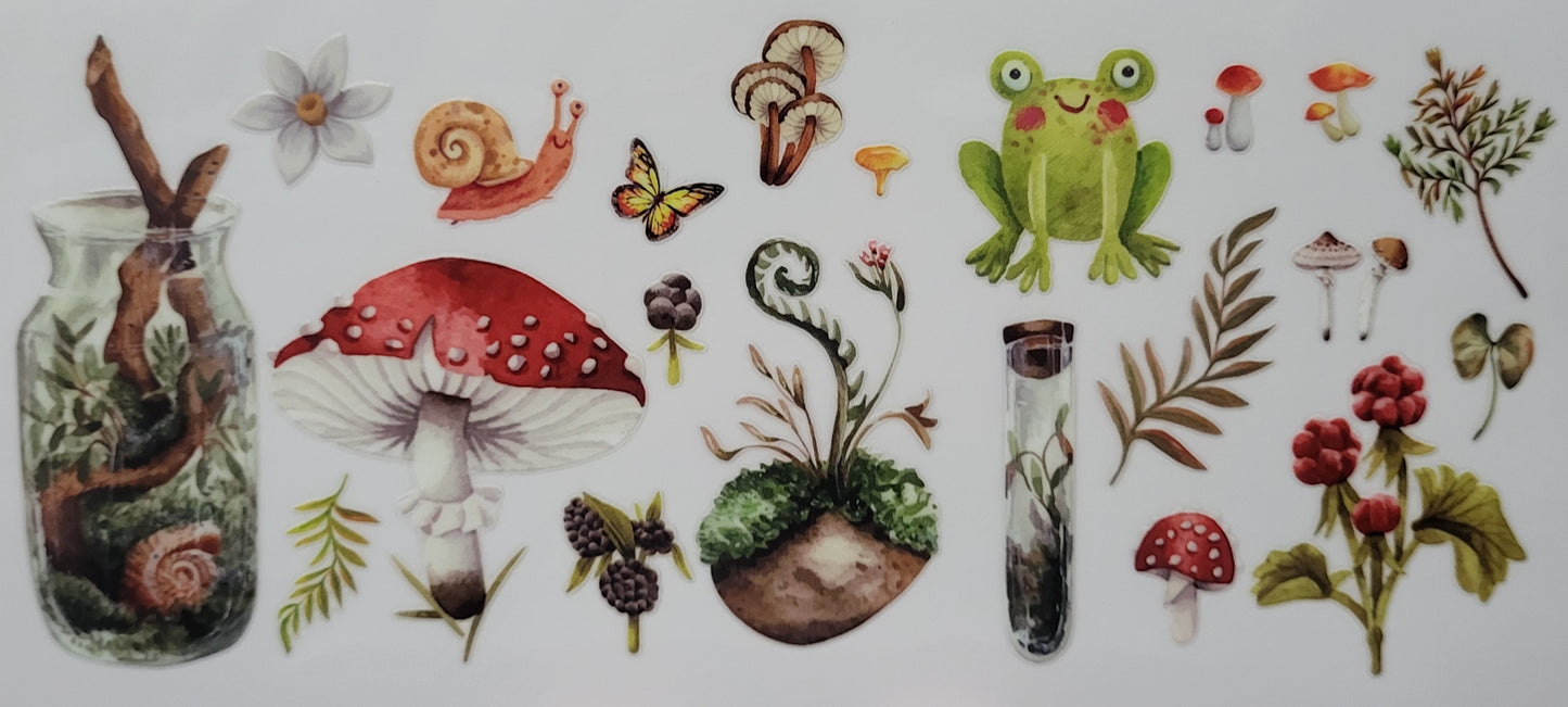 Mushrooms decal large #6