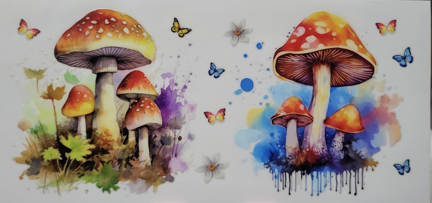 Mushrooms decal large #8