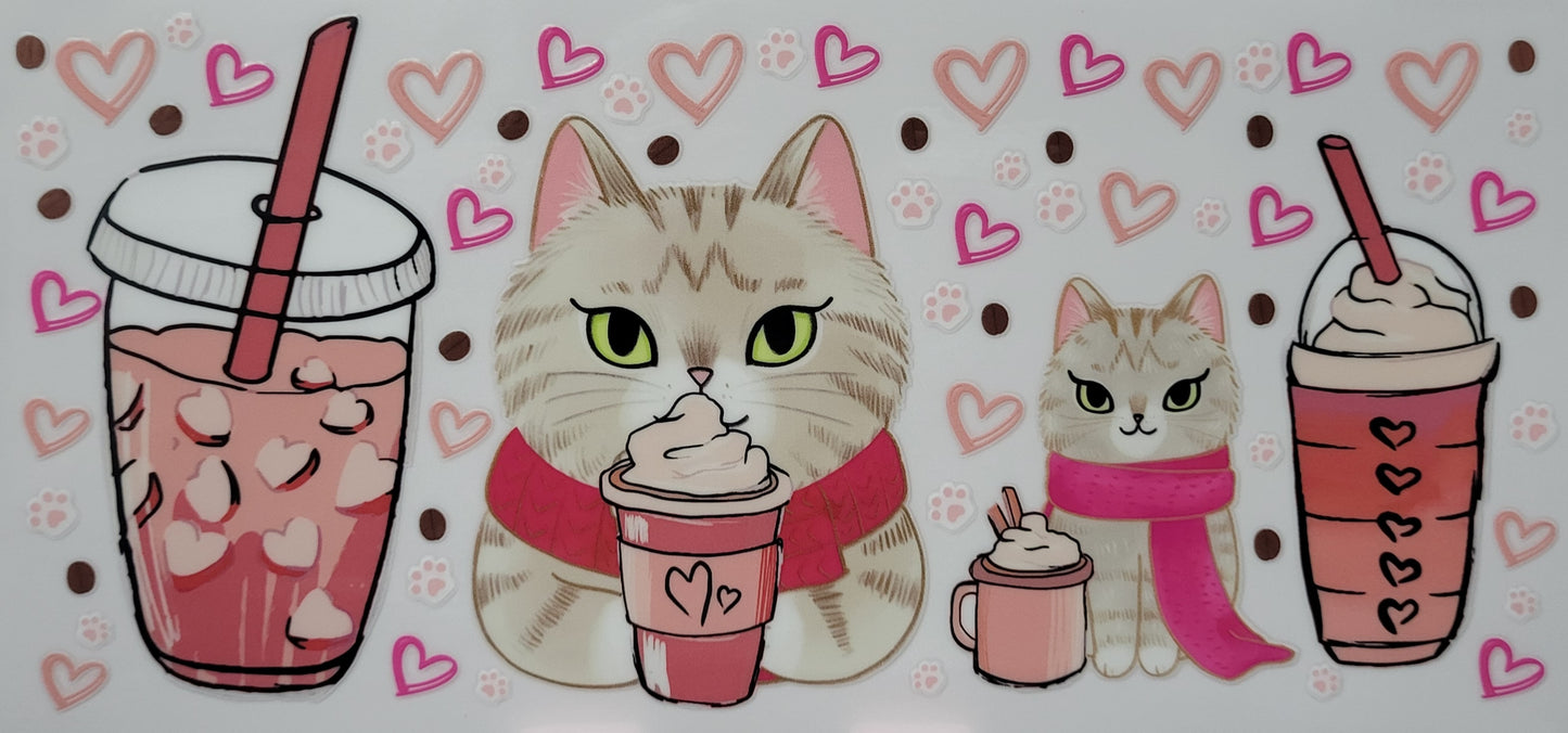 Cat treat decal large