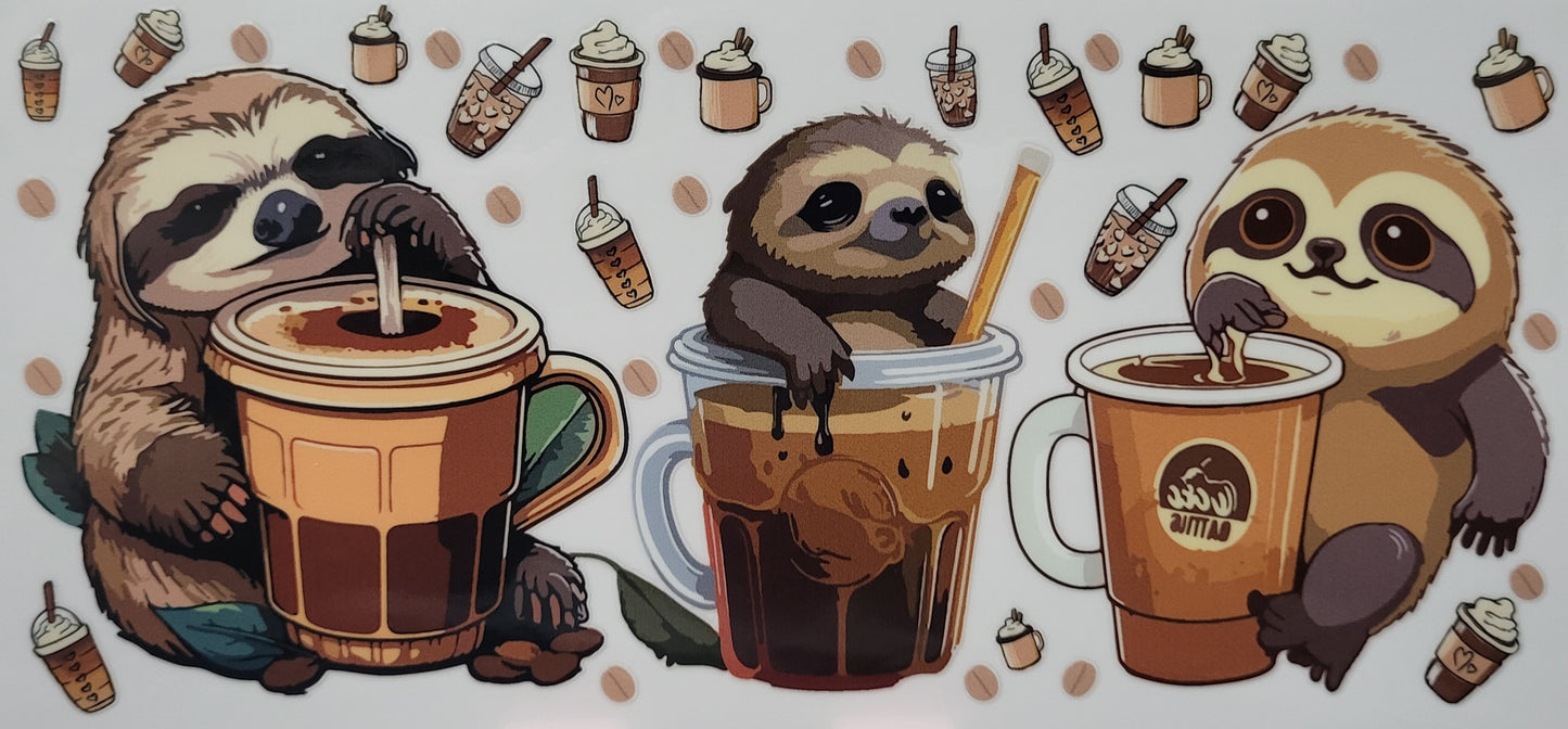 Sloth treat decal large