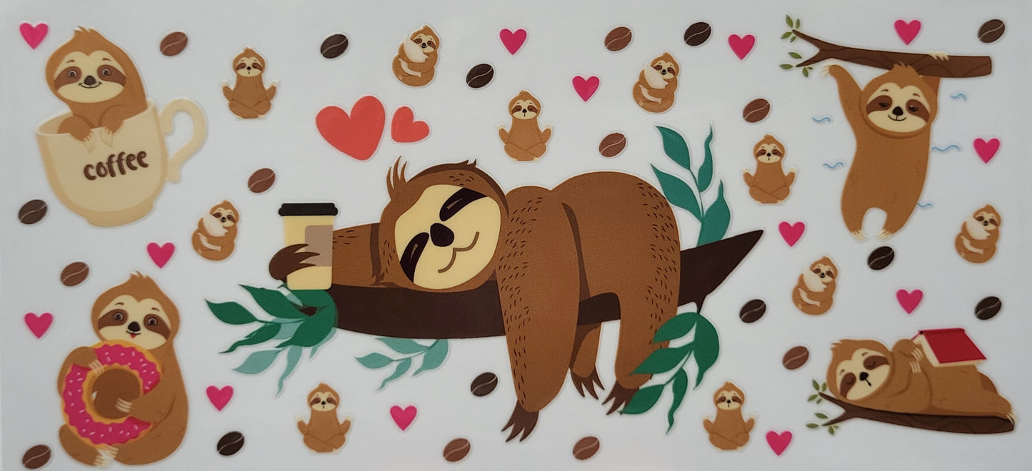 Sloth decal large