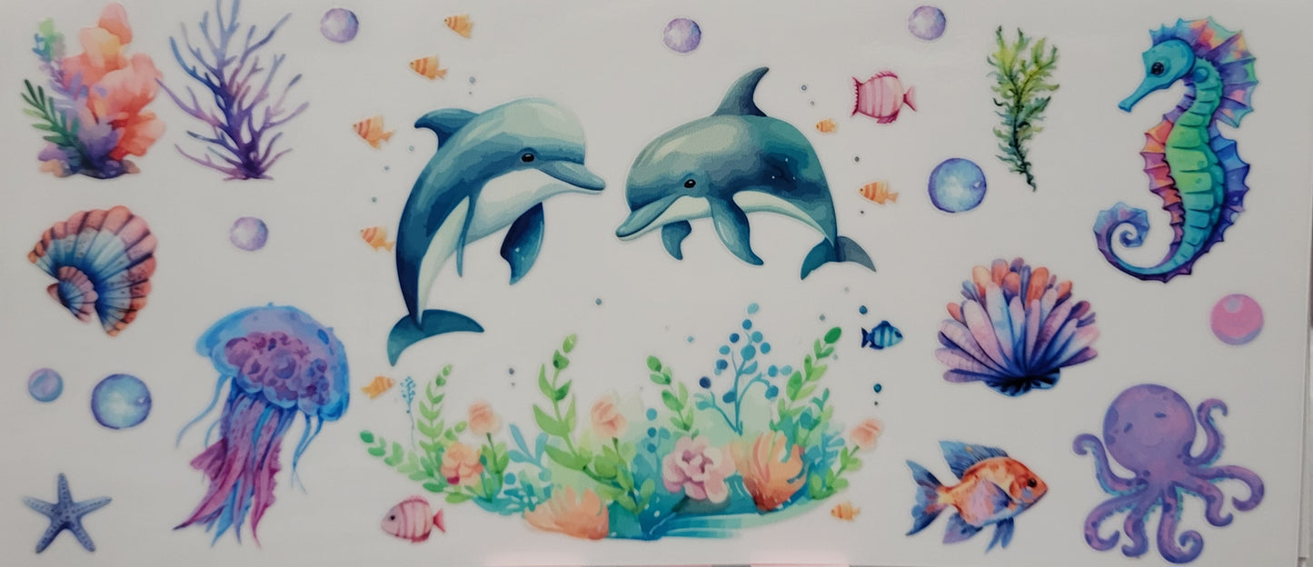 Dolphins decal large
