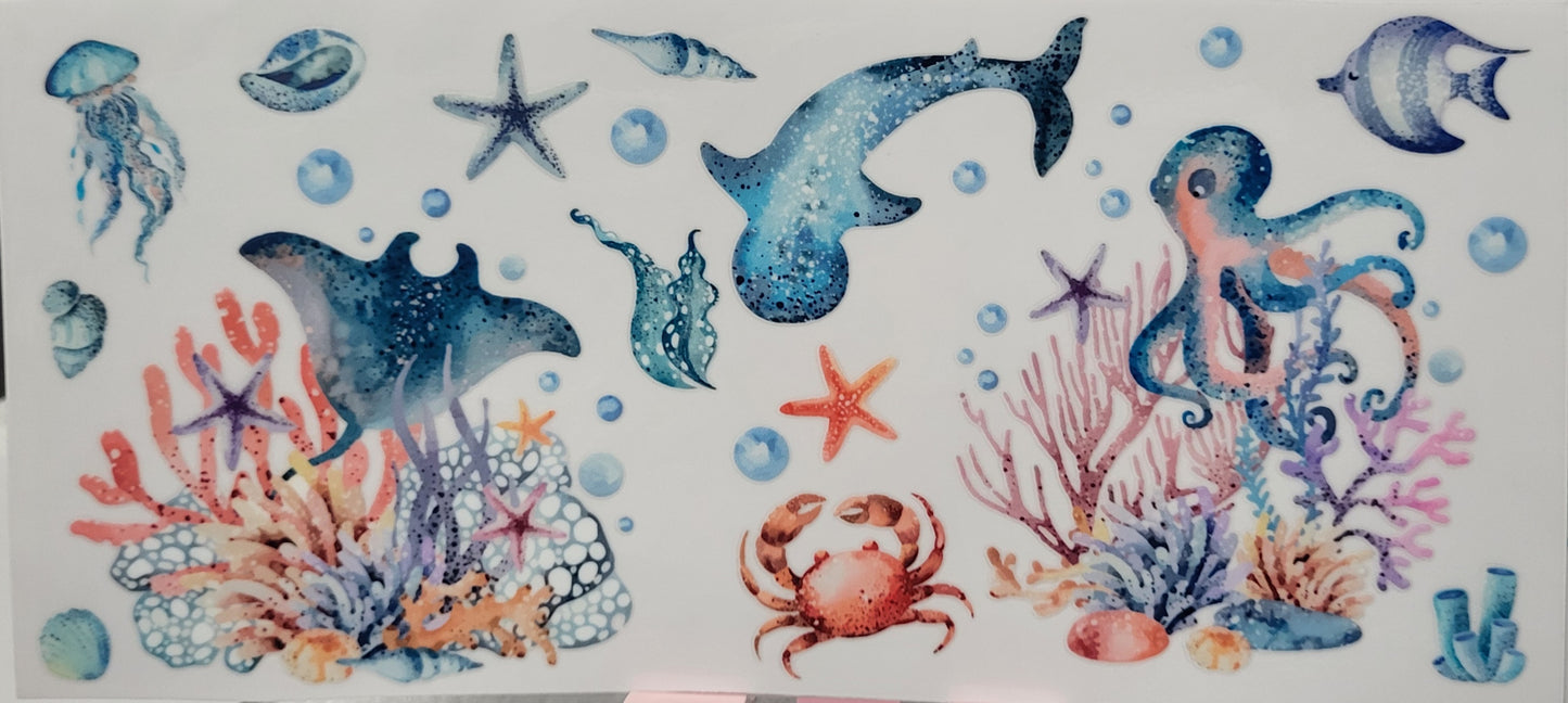 Sea life decal large