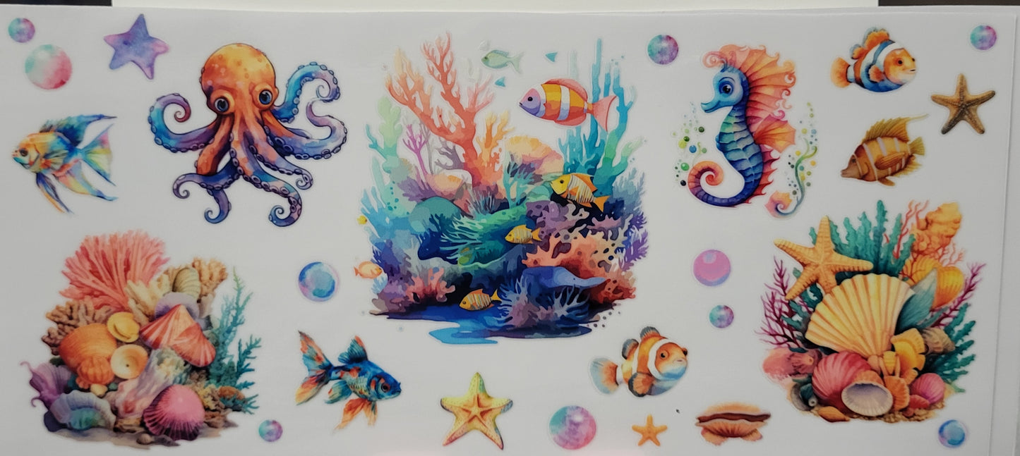 Sea life decal large