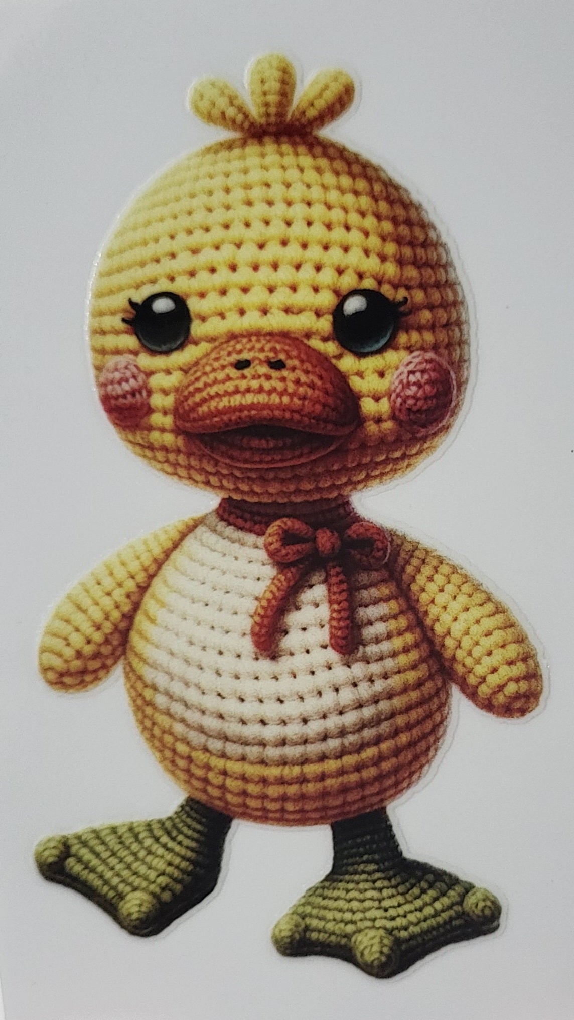 Crocheted Duck decal small