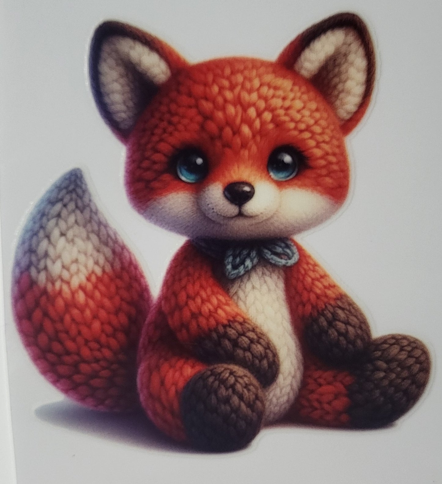 Crocheted Fox decal small