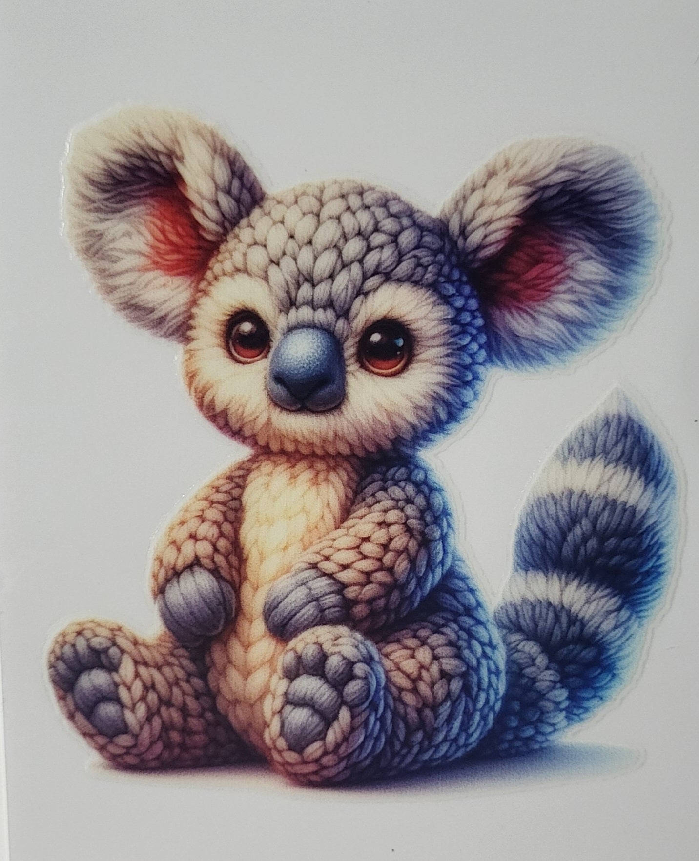 Crocheted Chinchilla decal small