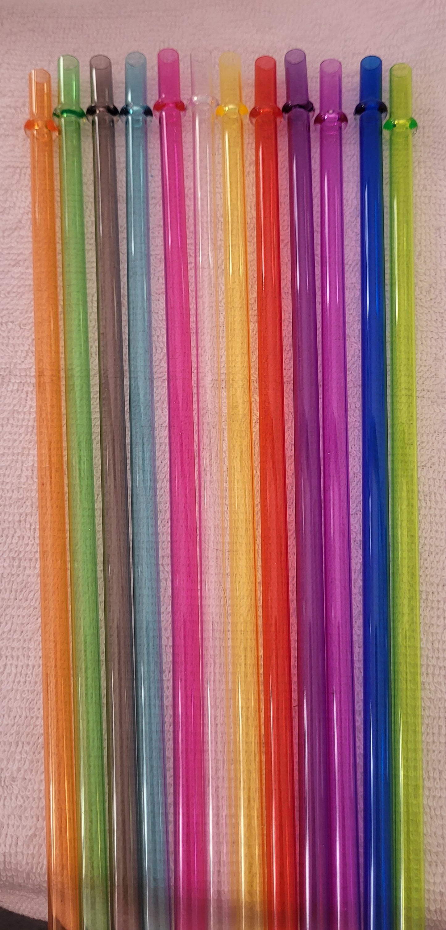 Colored Plastic Straws (Translucent)
