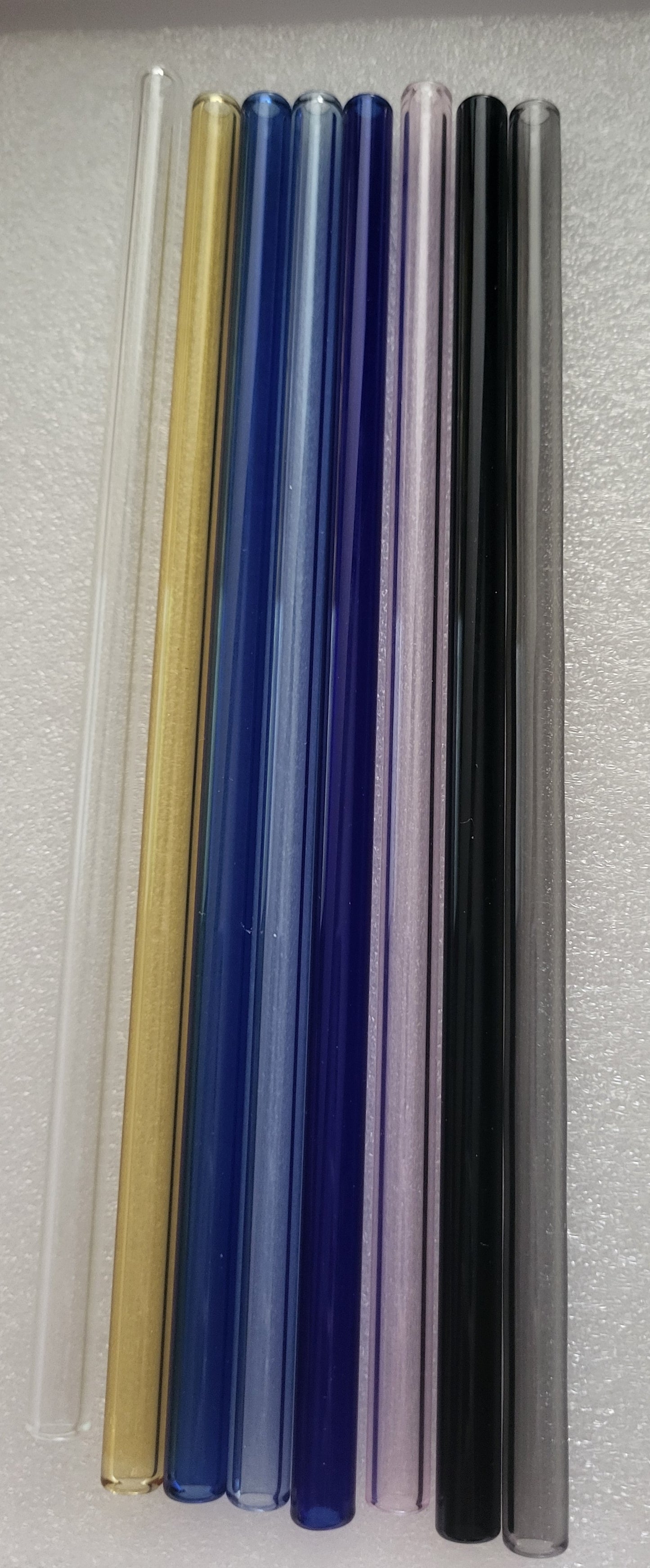 Colored Glass Straws