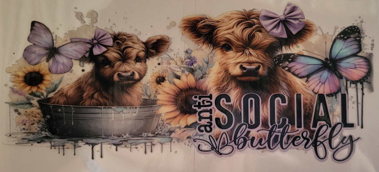 Baby Highland Cows decal large #4