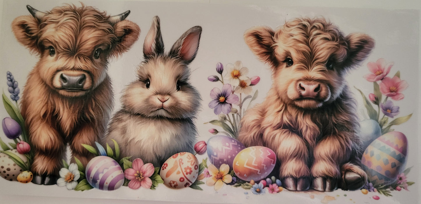 Baby Highland Cows decal large #6