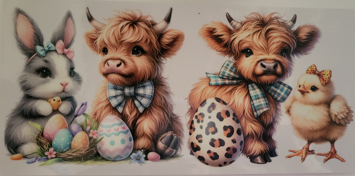 Baby Highland Cows decal large #8