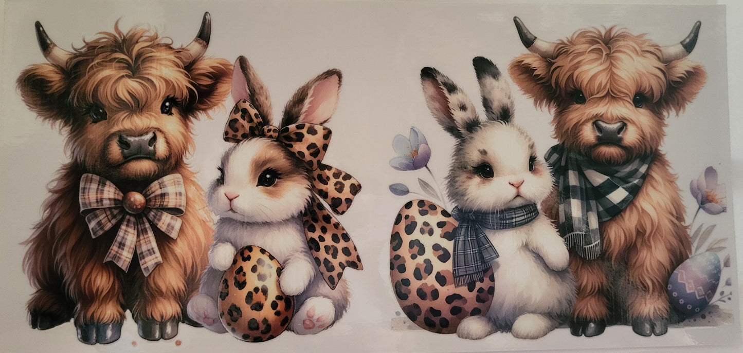 Baby Highland Cows decal large #9