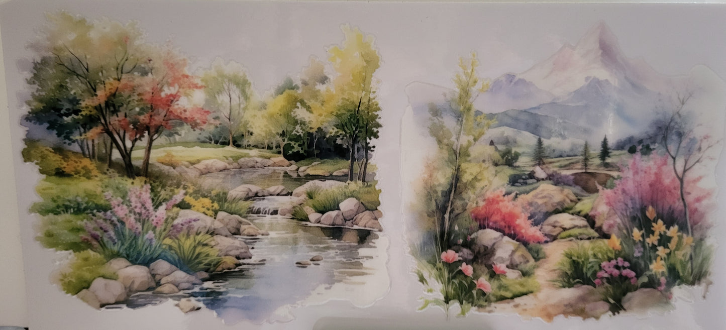 Scenic Landscape decal large #4