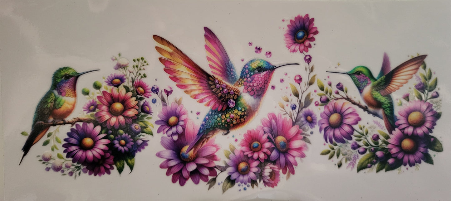 Hummingbirds decal large #2