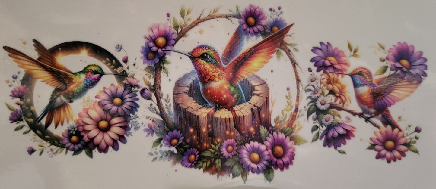Hummingbirds decal large #3