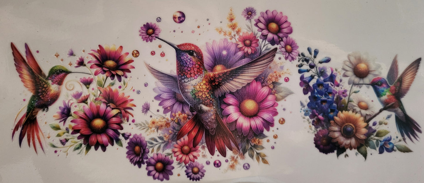 Hummingbirds decal large #4