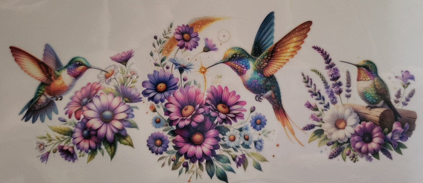 Hummingbirds decal large #5
